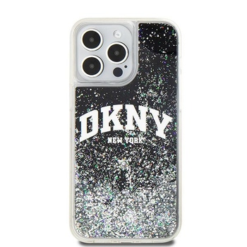 Oryginalne Etui DKNY hardcase Liquid Glitter Big Logo DKHCP14XLBNAEK do Iphone 14 Pro Max czarny
