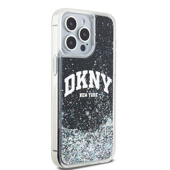 Oryginalne Etui DKNY hardcase Liquid Glitter Big Logo DKHCP14XLBNAEK do Iphone 14 Pro Max czarny
