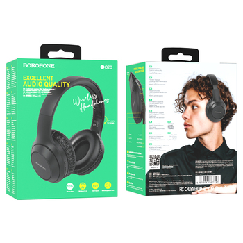 Borofone Słuchawki nauszne BO20 Player bluetooth czarne