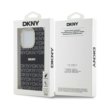 Original Case DKNY hardcase IML Mono & Stripe MagSafe DKHMP15LHRHSEK for Iphone 15 Pro black