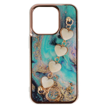 Trend Case do Iphone 15 Pro wzór 6 niebieski