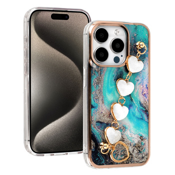 Trend Case do Iphone 15 Pro wzór 6 niebieski