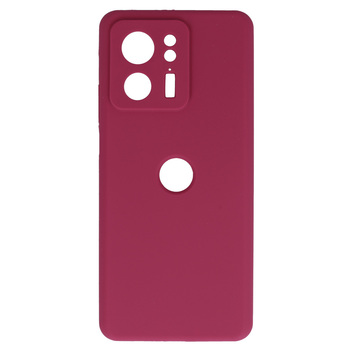 Silicone Lite Case do Motorola Edge 40 5G bordowy