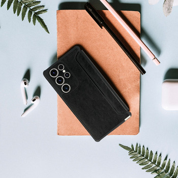 Razor Leather Book Case for Xiaomi Redmi 12 black