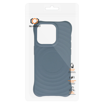 Tel Protect Wave Magsafe Case do Iphone 14 Pro granatowy
