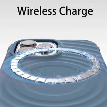 Tel Protect Wave Magsafe Case do Iphone 15 Pro Max granatowy