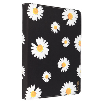 Wonder Canvas Tablet Case 10 cali stokrotki czarne