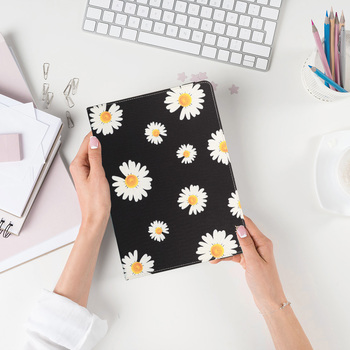 Wonder Canvas Tablet Case 10 cali stokrotki czarne