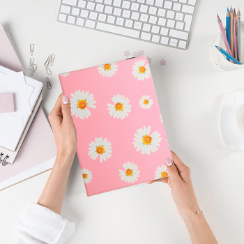 Wonder Canvas Tablet Case 10 cali stokrotki różowe