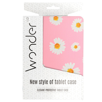 Wonder Canvas Tablet Case 10 cali stokrotki różowe