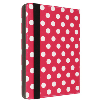 Wonder Canvas Tablet Case 10 cali groszki czerwone
