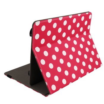 Wonder Canvas Tablet Case 10 cali groszki czerwone