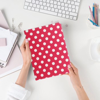 Wonder Canvas Tablet Case 10 cali groszki czerwone