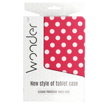 Wonder Canvas Tablet Case 10 cali groszki czerwone