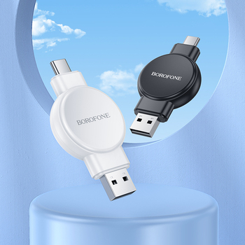 Borofone Ładowarka indukcyjna do Smartwatcha BQ31 Portable 2,5W do iWatch 1-9, SE/SE2, Ultra/Ultra2, Samsung Watch 1-7, Ultra czarna