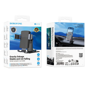 Borofone Car holder BH119 Refined gravity, stick-on base black
