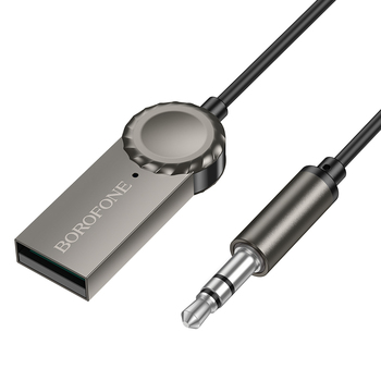 Borofone Odbiornik dźwięku Bluetooth AUX BC56 Peaceful szary