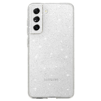 Crystal Glitter Case do Samsung Galaxy S21 FE Srebrny