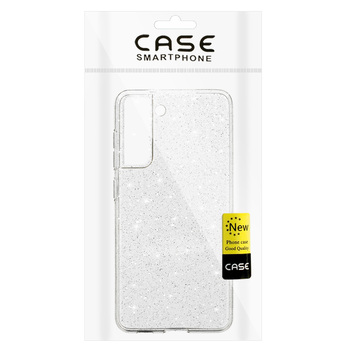 Crystal Glitter Case do Samsung Galaxy S21 FE Srebrny