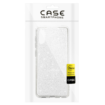 Crystal Glitter Case do Samsung Galaxy A02 Srebrny