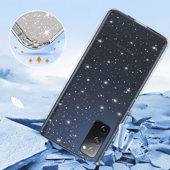 Crystal Glitter Case do Samsung Galaxy S20 FE/Lite Srebrny