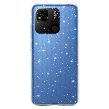 Crystal Glitter Case do Xiaomi Redmi 10A Srebrny