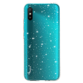 Crystal Glitter Case do Xiaomi Redmi 9A Srebrny