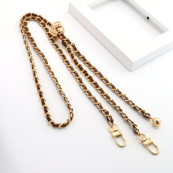 Phone lanyard G-14 brown-gold