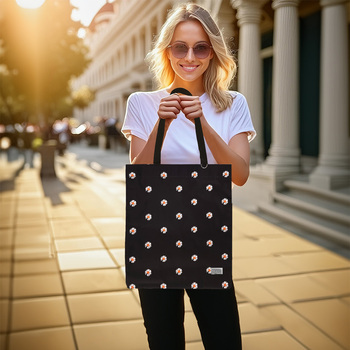 Shopping bag Wonder pattern 3 black