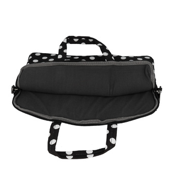 Wonder Briefcase Laptop 13-14 cali groszki czarne