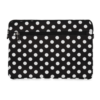 Wonder Sleeve Laptop 13-14 inches black polka-dot