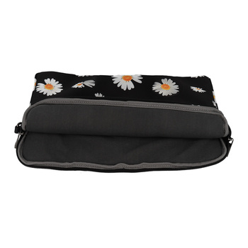 Wonder Sleeve Laptop 13-14 inches black daisies