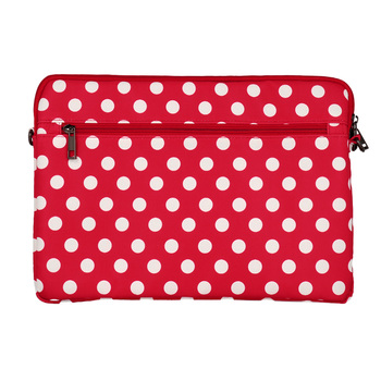 Wonder Sleeve Laptop 17 cali groszki czerwone