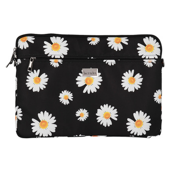Wonder Sleeve Laptop 17 cali stokrotki czarne