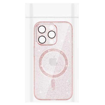 Glitter Magsafe Case do Samsung Galaxy S24 różowy clear
