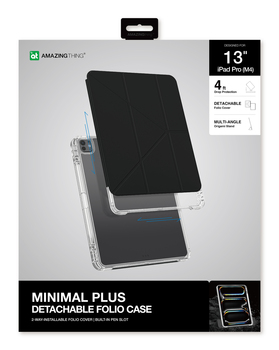 Amazing Thing Etui Minimal Case 4FT IPADAIR12.9MINBK do Ipad Air 13 M2 2024 czarny