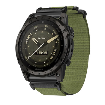 Pasek do Garmin 22mm nylonowy wzór 1 zielony