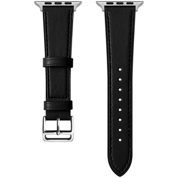 Pasek do Apple Watch 38/40/41 skórzany wzór 1 czarny