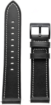 Universal leather loop 22mm design 1 black