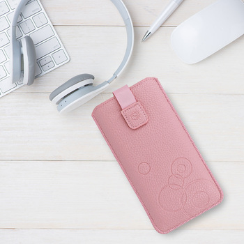 Kieszonka WONDER Deko (ROZMIAR XL) do Iphone 15/15 Pro/Iphone 16/16 Pro/Samsung S24/S24 Plus/S25/S25 Plus/A53/A55 5G różowa