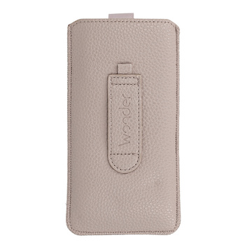 Kieszonka WONDER Deko (ROZMIAR L) do Iphone 13 Mini/12 Mini/SE 2020/2022/7/8 cappuccino