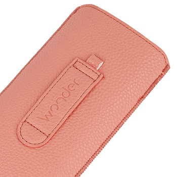 Kieszonka WONDER Deko (ROZMIAR XXL) do Samsung S25 Ultra/S24 Ultra/M35/M23/A16 5G/Xiaomi Redmi 14C brzoskwiniowa