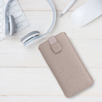 Kieszonka WONDER Deko (ROZMIAR XXL) do Samsung S25 Ultra/S24 Ultra/M35/M23/A16 5G/Xiaomi Redmi 14C cappuccino