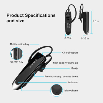 Blavec Słuchawka Bluetooth Travel PL55 Multipoint (BHPL55-B) czarna