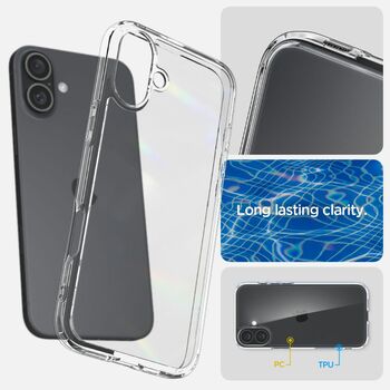 Etui SPIGEN Ultra Hybrid ACS08069 do Iphone 16 Plus - Crystal Clear