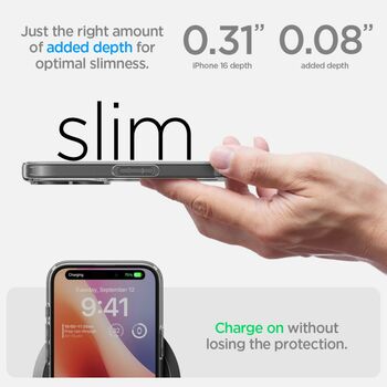 Etui SPIGEN Ultra Hybrid ACS08069 do Iphone 16 Plus - Crystal Clear