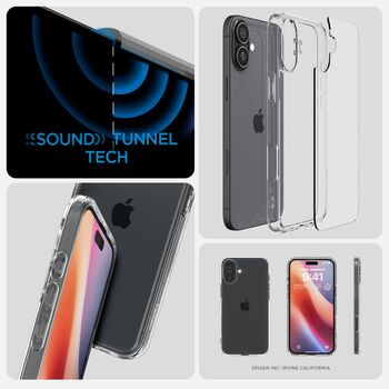 Etui SPIGEN Ultra Hybrid ACS08069 do Iphone 16 Plus - Crystal Clear