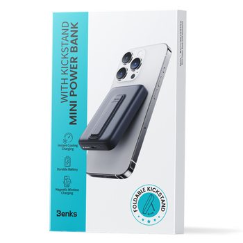 Benks Power bank 6000mAh MP09 - Type C - magnetic with induction charging black