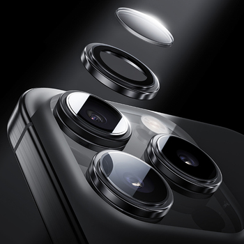Benks Tempered glass Glass Warrior Lens Protector on camera for Iphone 16/16 Plus (lens 2 pieces) black
