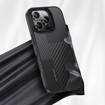 Benks Montage Magnetic Armor Pro Kevlar Case Metal Frame 600D+1500D for Iphone 16 black